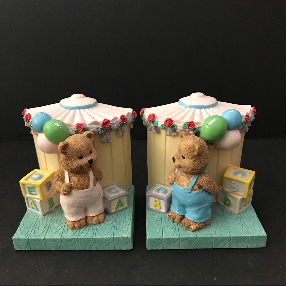 A pair of Teddies bookends